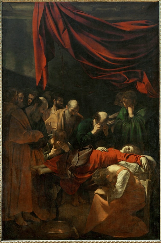 Painting of the Death of the Virgin by Caravaggio