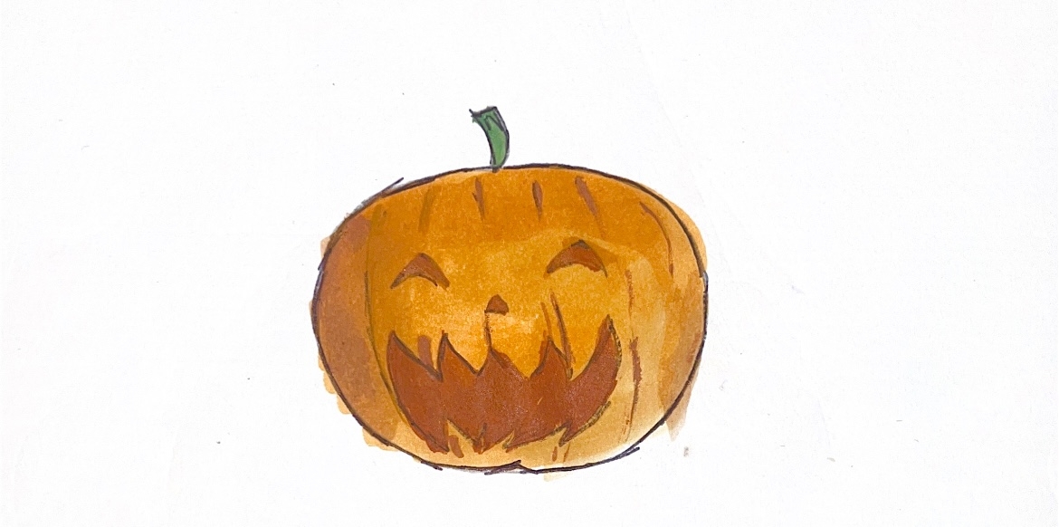 "Magda's drawing of a Pumpkin"